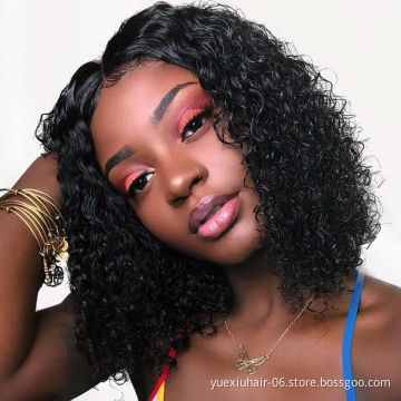 Hot Selling Natural Color Curly BOB Wig Cuticle Aligned Raw Virgin Hair Short 8 inch BOB Human Hair Wig